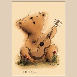Postkarte - Let it be