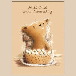 Postkarte - Kuchenschlecker